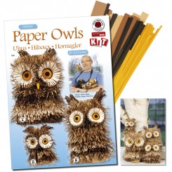 Paper owls 3D quilling kit
