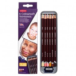 Derwent blyanter i 6 Hudfarver