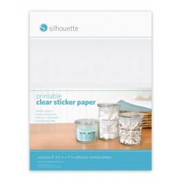 Printable clear sticker paper Silhouette