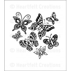 Butterfly Medley cling stamp set