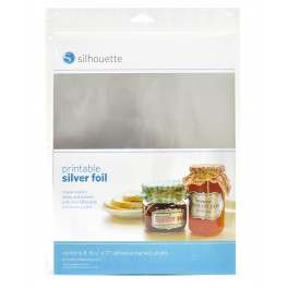 Silver foil printable, 21,6 x 27,9 