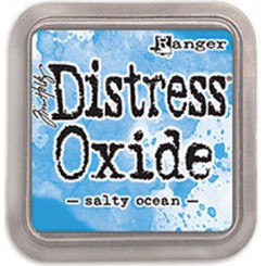 Distress Oxide ink, Salty ocean