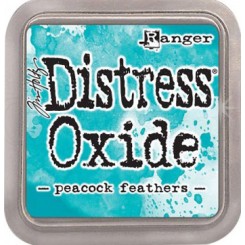 Distress Oxide Peacock Feathers