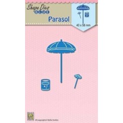 Parasol, glas, drinkparaply dies NS