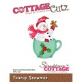 Teacup snowman dies CottageCutz