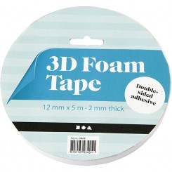 3D- tape rulle 12mmx5m