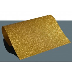 Heat vinyl glitter Guld A4, fv 451
