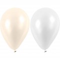 Ballons 26 cm hvide, Happy Mom
