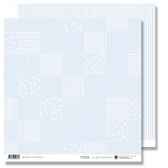 Blue patchwork & stripes ark 30,5 x 30,5 cm
