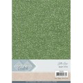 Glitter karton Grøn, 6 stk pakke