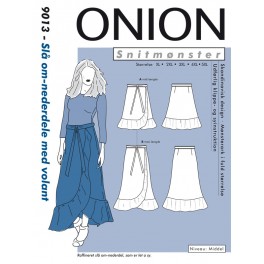 Onion 9013 slå om nederdel store størrelser