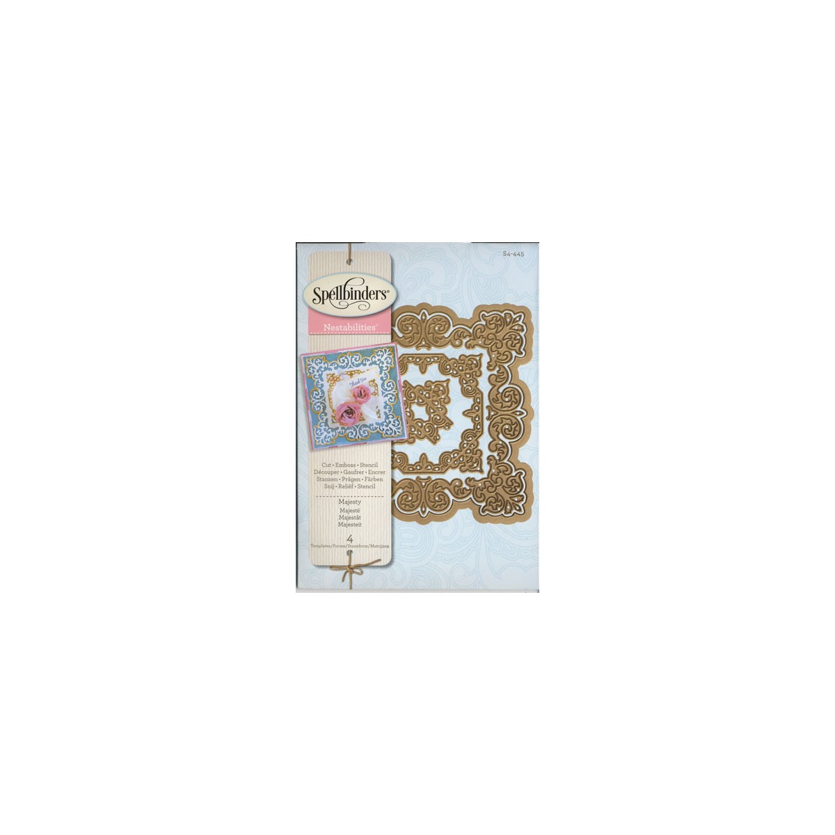 Fustelle Spellbinders Shapeabilities - Set Per Taglio, Goffratura E Stencil In Metallo - Dimensioni 17.1 X 8.9 X 0.2 Cm - Per Cardmaking E Scrapbooking