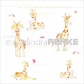Giraffe scrapbooking papir, Renke