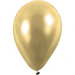Ballon Guld rund 23 cm, 8 stk