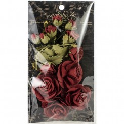 Papir rose buket Bordeax, graphic45