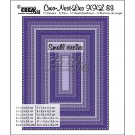 Rectangles small circles die xxl 83