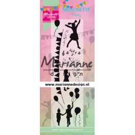 Silhouette party stempel, MD