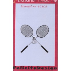 Badminton ketcher. Stempel