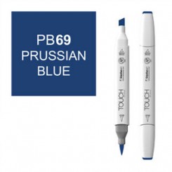 Prussian Blue TOUCH brush twin mark