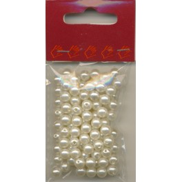 Voksperler 5 mm x 12 g Hvid
