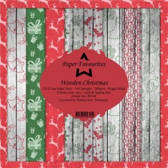 Wooden Christmas  paper PF 144