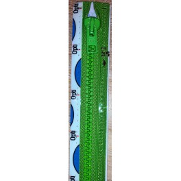 Delbar lynlås Lys Grøn, 35 cm 