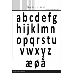 Små XL bogstaver dies, Simple and basic