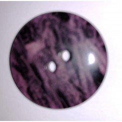 Rund Pink meleret knap, 2,7 cm