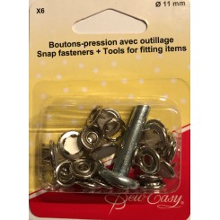 Trykl&aring;se 11 mm pearl m/ verkt&oslash;j