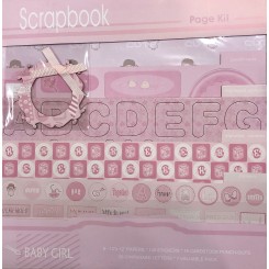 Baby Girl Kit Scrapbook 12 x 12 "