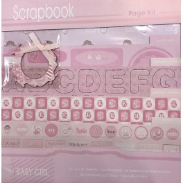 Pink Baby Scrapbook Paper