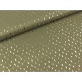 Challyfoil print visc. Army / sølv