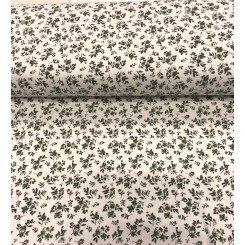 Interlock print Jersey, Gr&oslash;n blomst