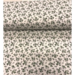 Interlock print Jersey, Grøn blomst