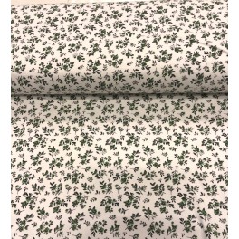 Interlock print Jersey, Gr&oslash;n blomst