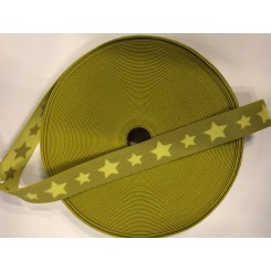 Lime -stjerne elastik 3 cm x 1 m