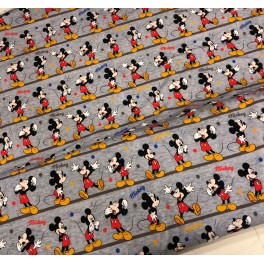At øge Varme trist Mickey mouse stof, Disney print bomulds jersey - hobbybien.dk