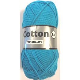Cotton 8/4 fv. 838 Turquis blå