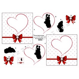 3D-ark Wedding hearts