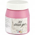 3D Glas gel 250 ml, Pink