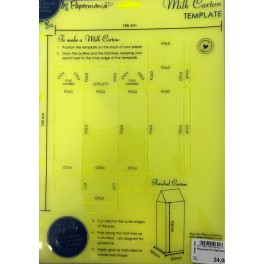 Papermania m&aelig;lkekarton skabelon