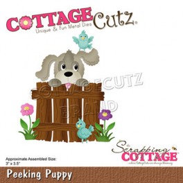 Peeking puppy dies, CottageCutz