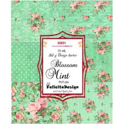 Blossom mint toppers 9 x 9 cm