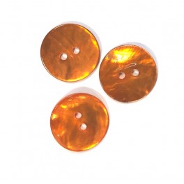 Perlemors knap Orange 18 mm