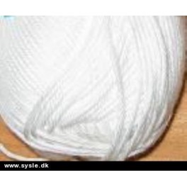 Akrylgarn no.1  Hvid, Lammy yarns