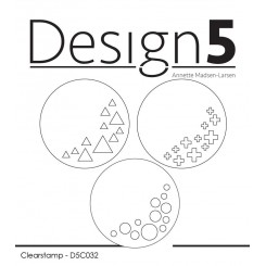 Cirkler med mønster stempler, Design 5