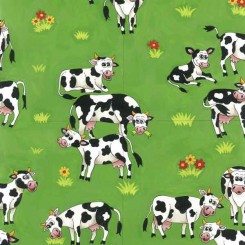 Fun farm cow stof 50 x 55 cm