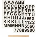 Alfabet bogstaver stickers sort