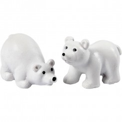 Mini figurer isbjørne to stk.