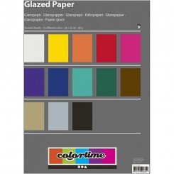 Glanspapir 50 ark i 13 farver